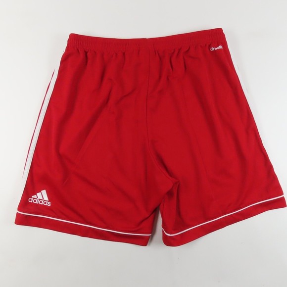 Adidas Boys Shorts Size Large Elastic Waist Red Running Activewear Gym Training - Picture 8 of 11